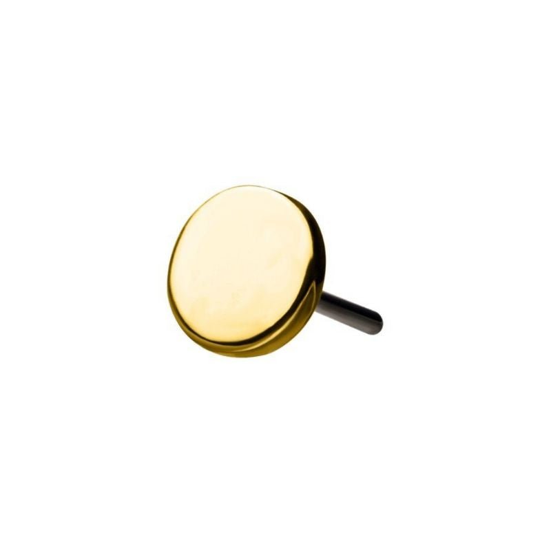 14K Solid Gold Threadless Disc Top - SkinKandy | Body Jewellery & Piercing Online Australia
