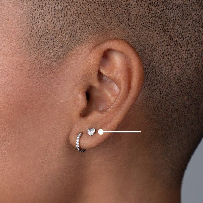 Surgical Steel Radiant Heart Earrings - SkinKandy | Body Jewellery & Piercing Online Australia