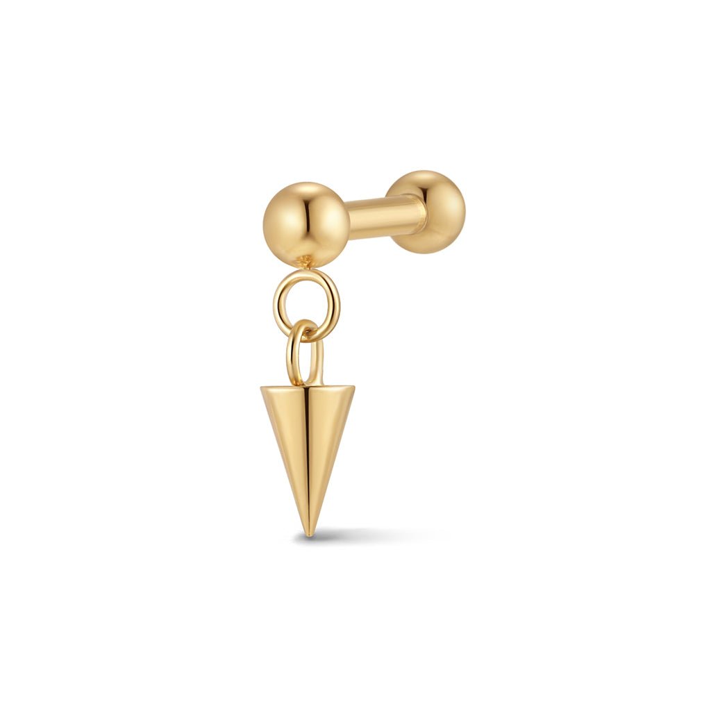 316L Stainless Steel Spear Dangle Internally Threaded Ballback - SkinKandy | Body Jewellery & Piercing Online Australia