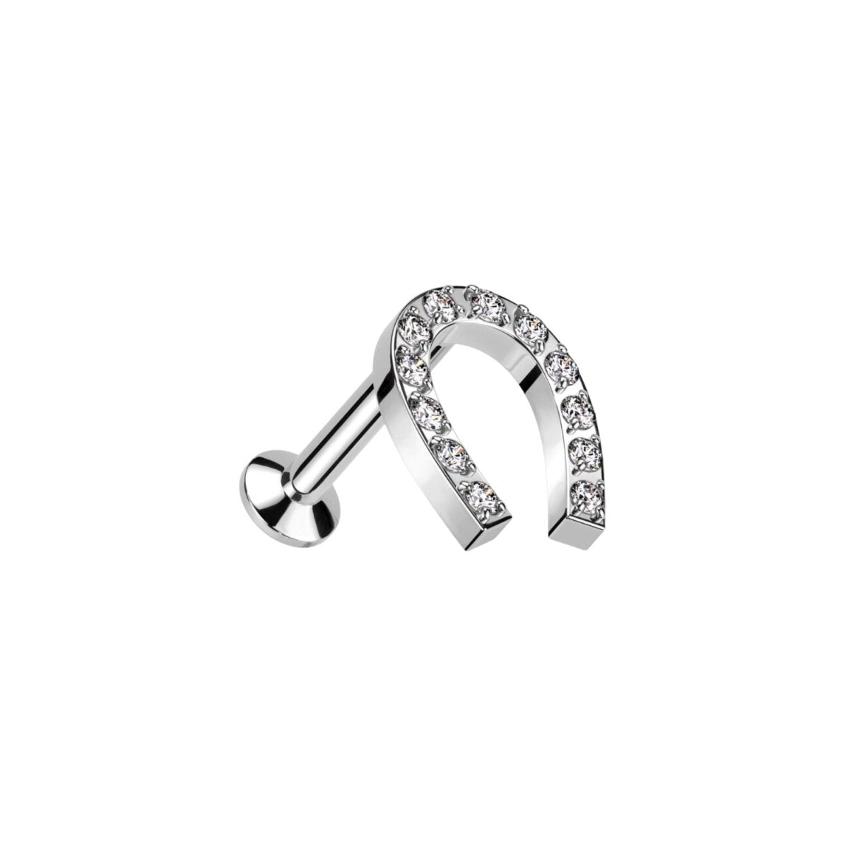 Threadless Horseshoe Flatback - SkinKandy | Body Jewellery & Piercing Online Australia