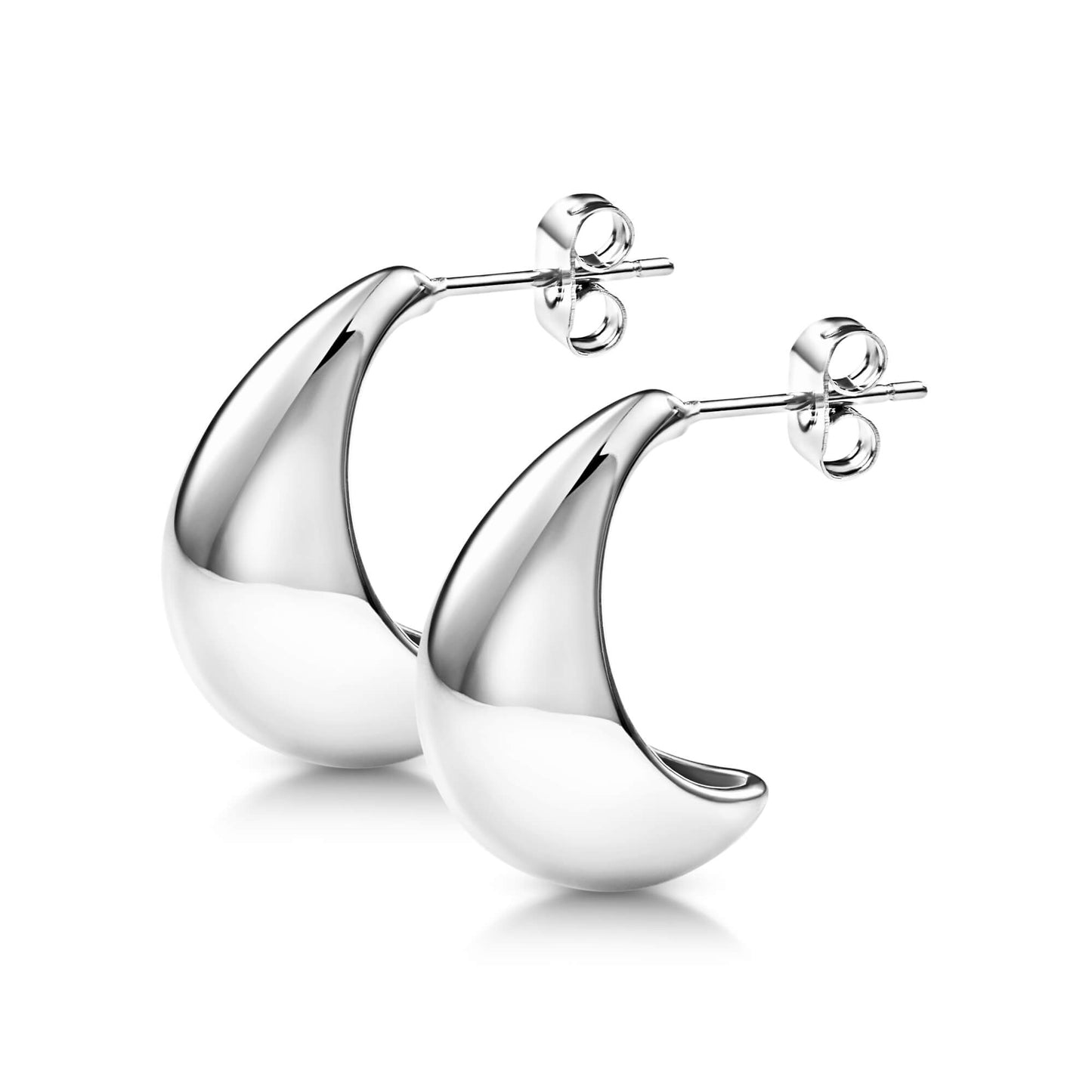Oversized Chunky Half Hoop Earrings - SkinKandy | Body Jewellery & Piercing Online Australia