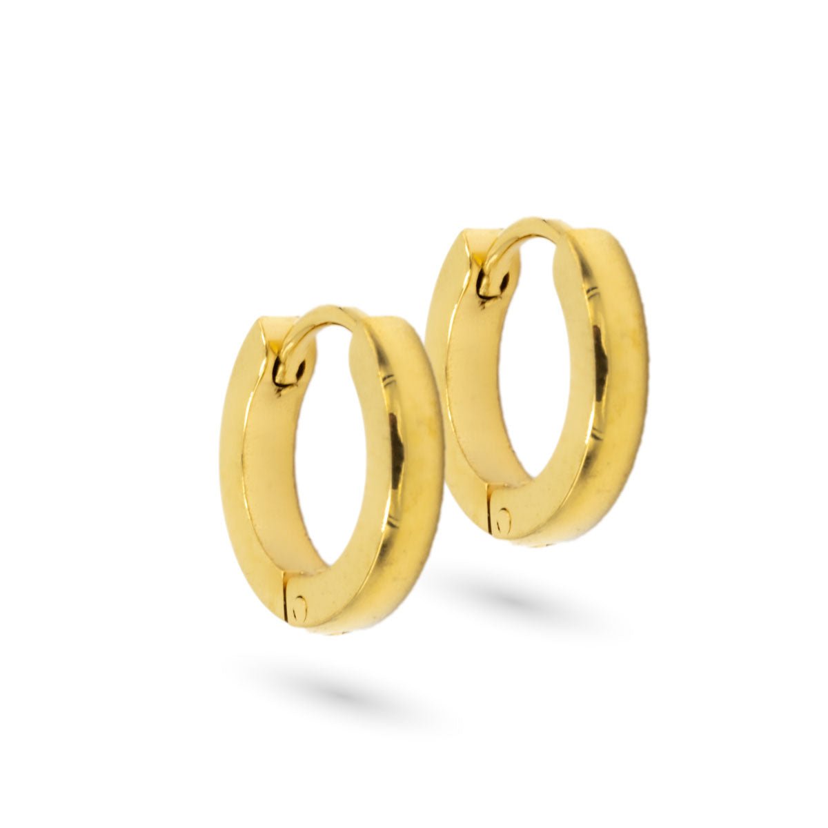 Edged Huggie Hoop Earrings - SkinKandy | Body Jewellery & Piercing Online Australia