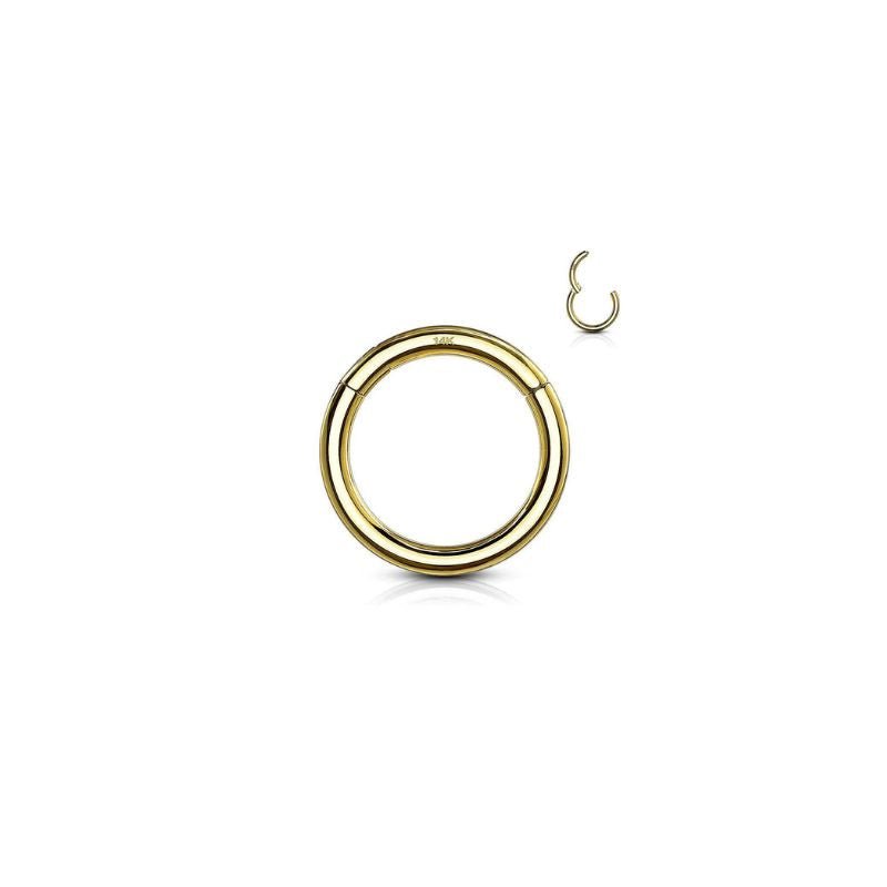 14K Solid Gold Hinged Segment Ring - SkinKandy | Body Jewellery & Piercing Online Australia