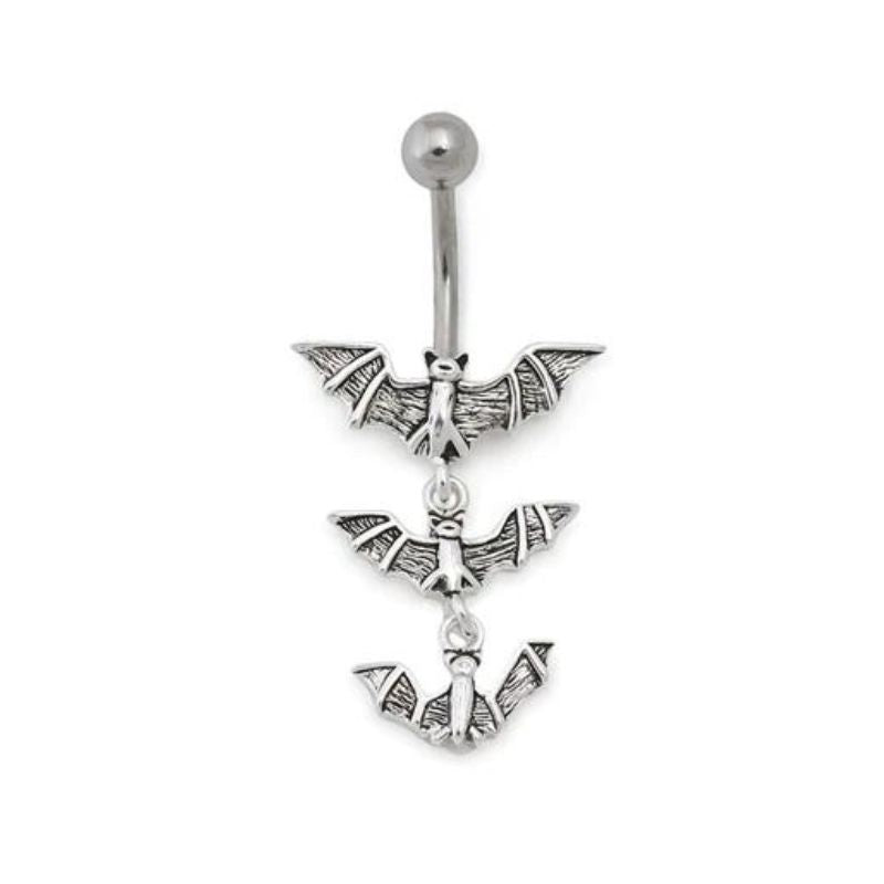 Triple Bat Navel Dangle