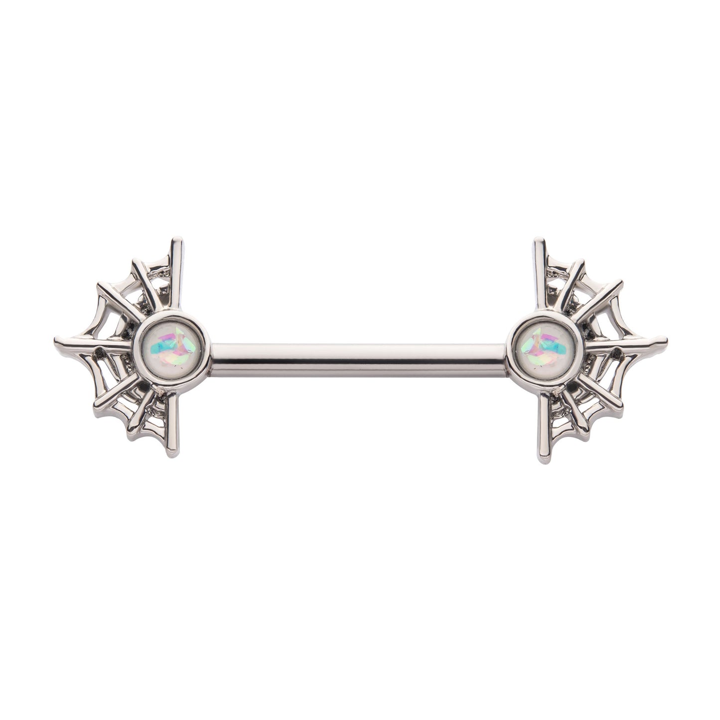 Spider Web Nipple Barbell - SkinKandy | Body Jewellery & Piercing Online Australia