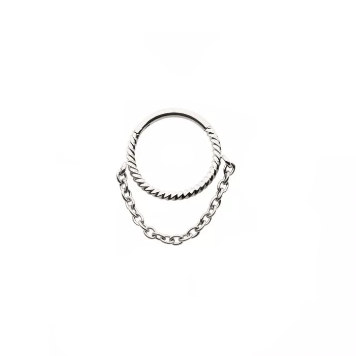 Twisted Chain Septum Ring - SkinKandy | Body Jewellery & Piercing Online Australia