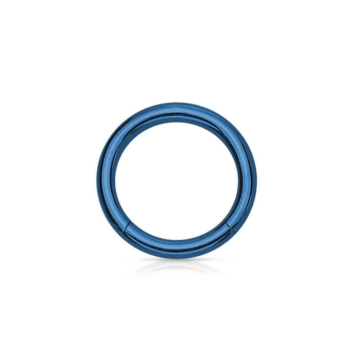 Blue PVD Over Steel Hinged Segment Ring - SkinKandy | Body Jewellery & Piercing Online Australia