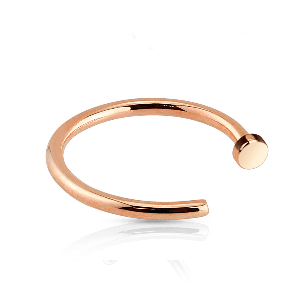 Rose gold hinged nose 2025 ring