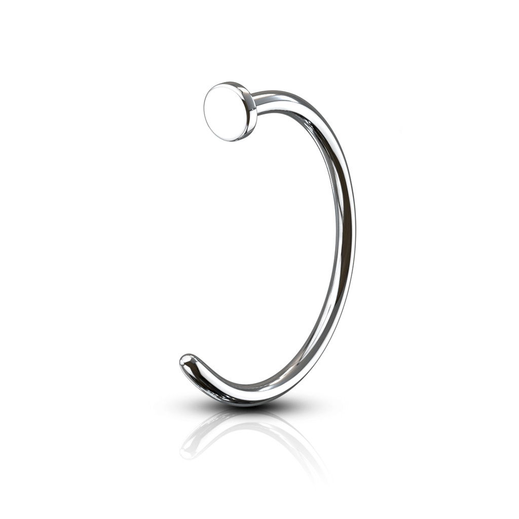 Essential Steel Hoop Nose Ring - SkinKandy | Body Jewellery & Piercing Online Australia
