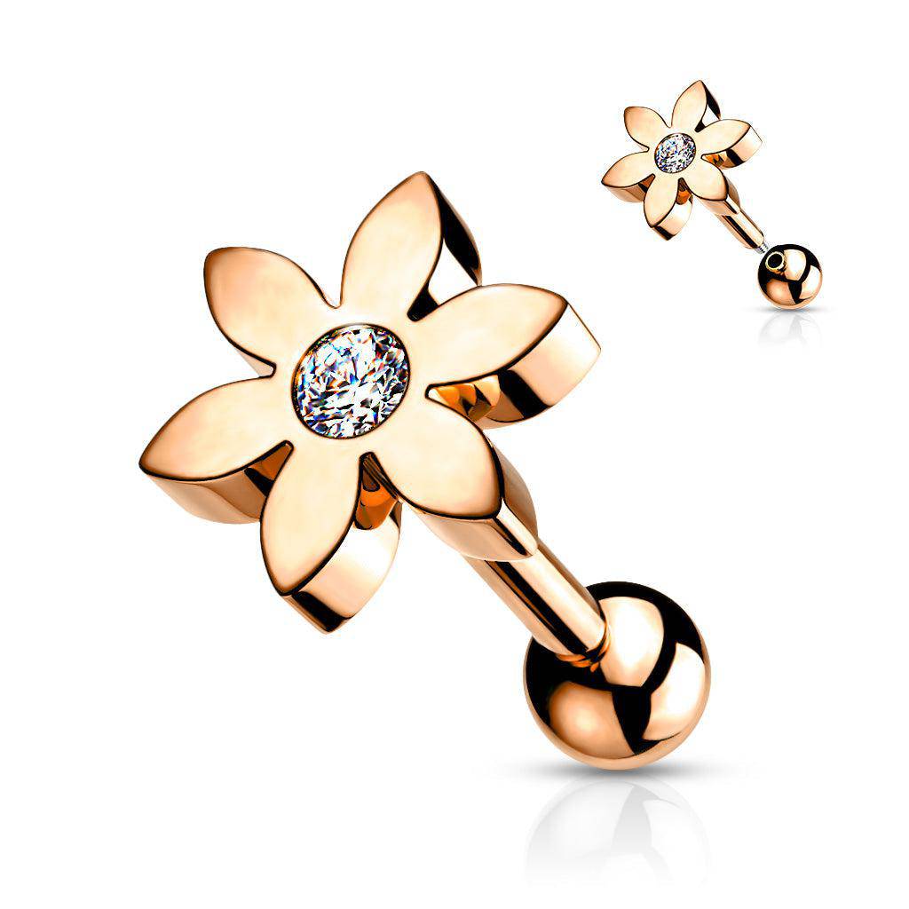 Daisy Flower Steel Cartilage Barbell - SkinKandy | Body Jewellery & Piercing Online Australia