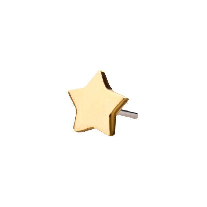 14KT Gold Threadless Star Top - SkinKandy | Body Jewellery & Piercing Online Australia