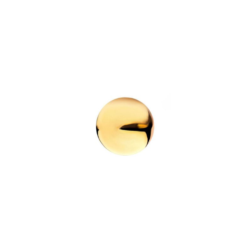 14kt Gold Threadless Ball Top