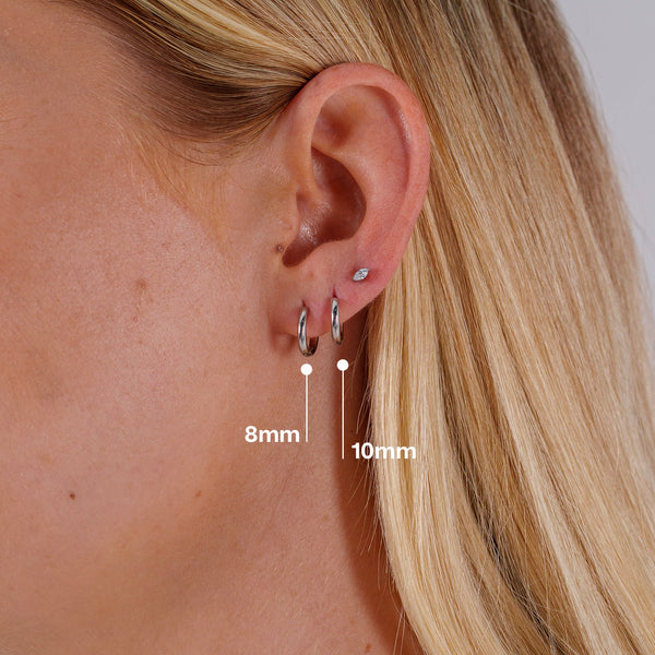 Titanium Classic Bold Hoop Earrings