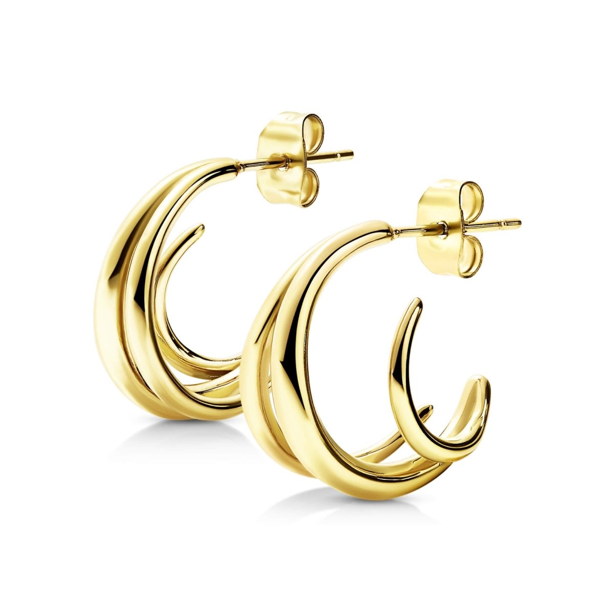 Illusion Half Hoop Earrings - SkinKandy | Body Jewellery & Piercing Online Australia
