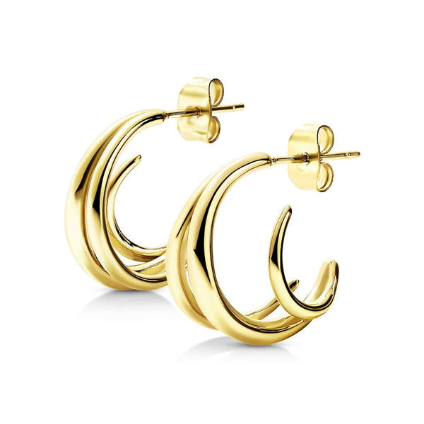 Illusion Half Hoop Earrings