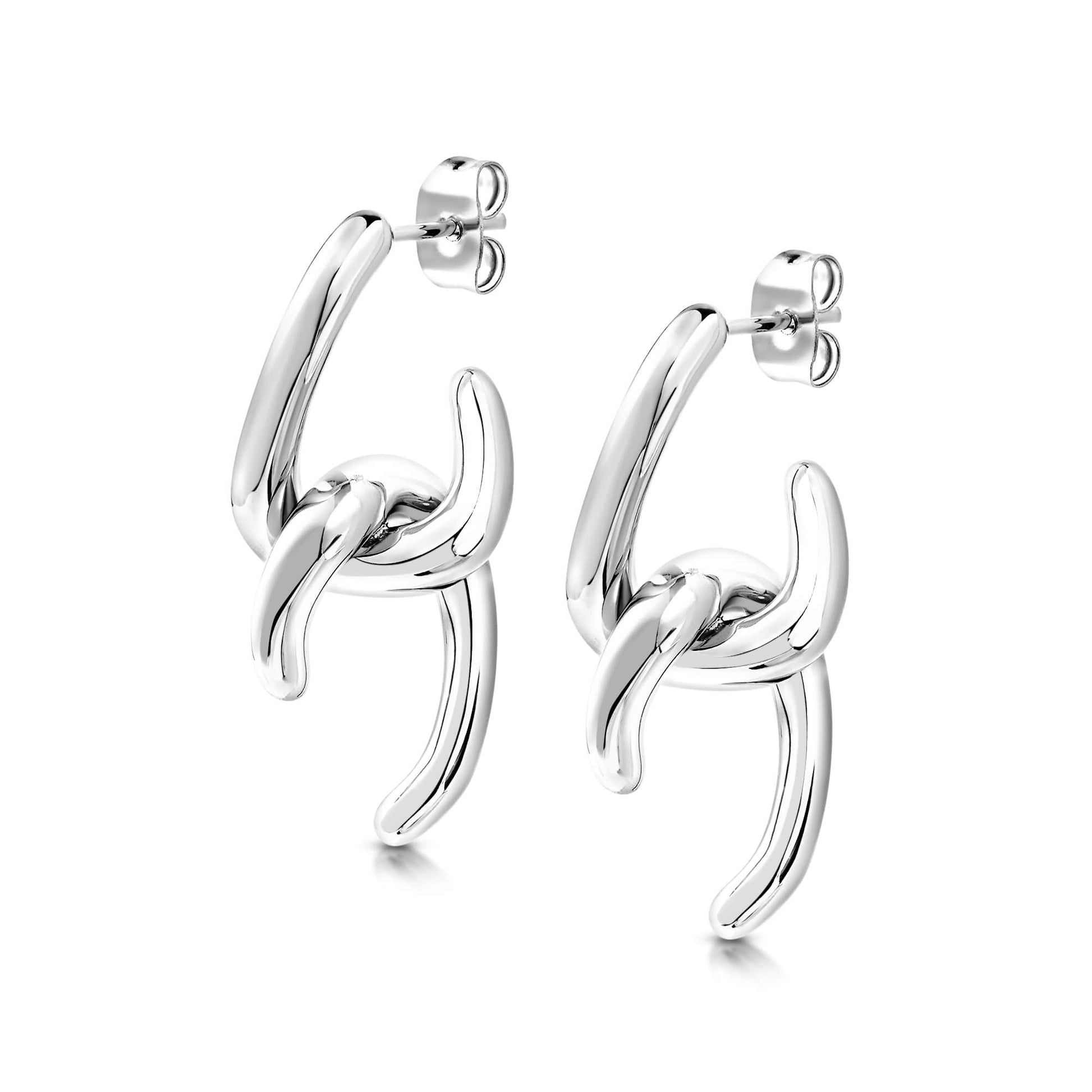Linked Stud Drop Earrings - SkinKandy | Body Jewellery & Piercing Online Australia