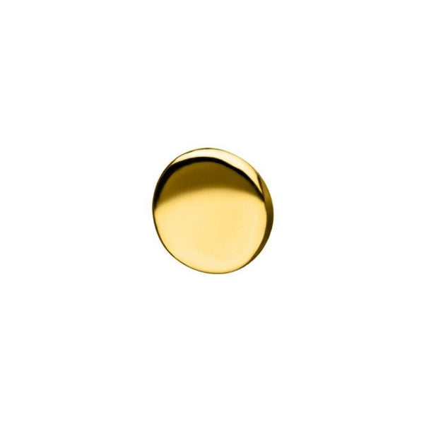 14K Solid Gold Threadless Disc Top