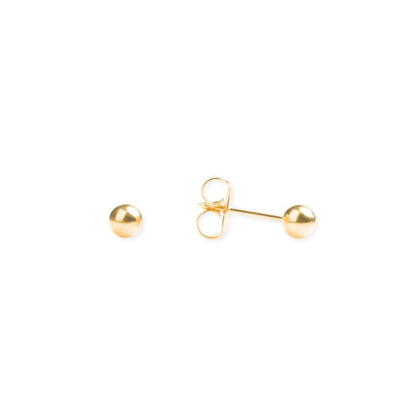14K Solid Gold Ball Piercing