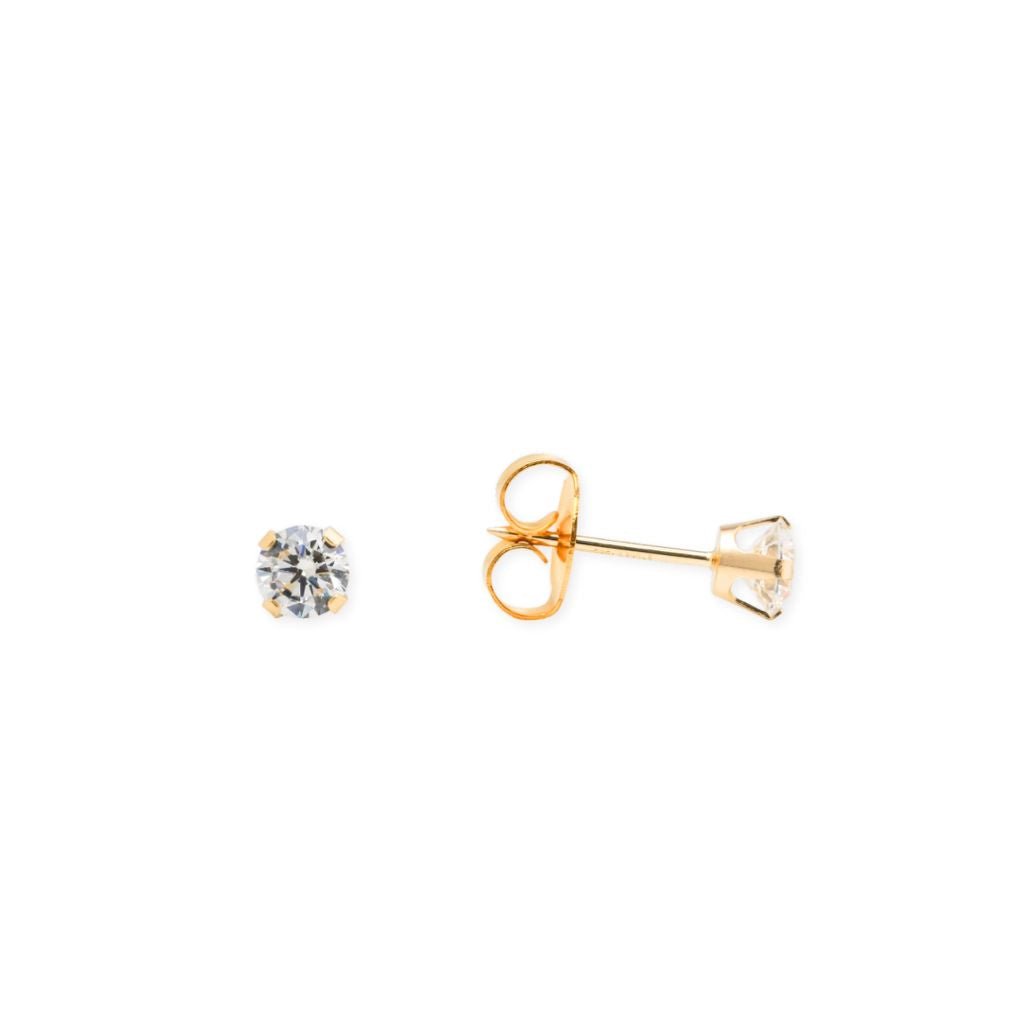 14K Solid Gold Cubic Zirconia Piercing - SkinKandy | Body Jewellery & Piercing Online Australia