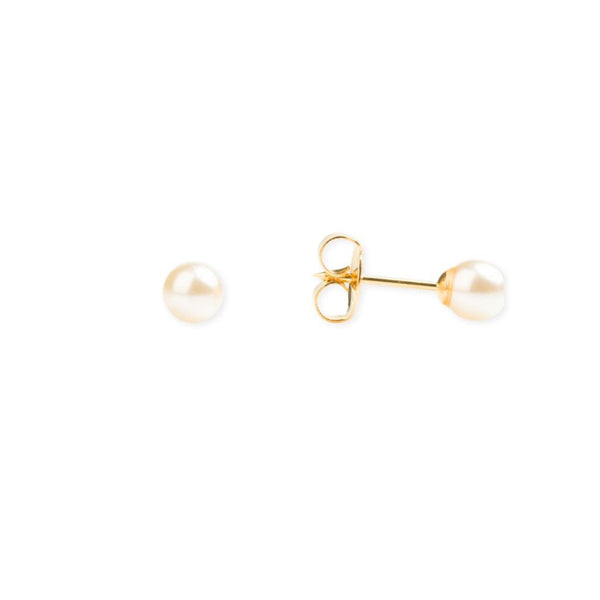 316L Surgical Steel 24K Gold Plated Pearl Piercing