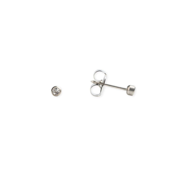 Titanium Bezel Crystal Piercing