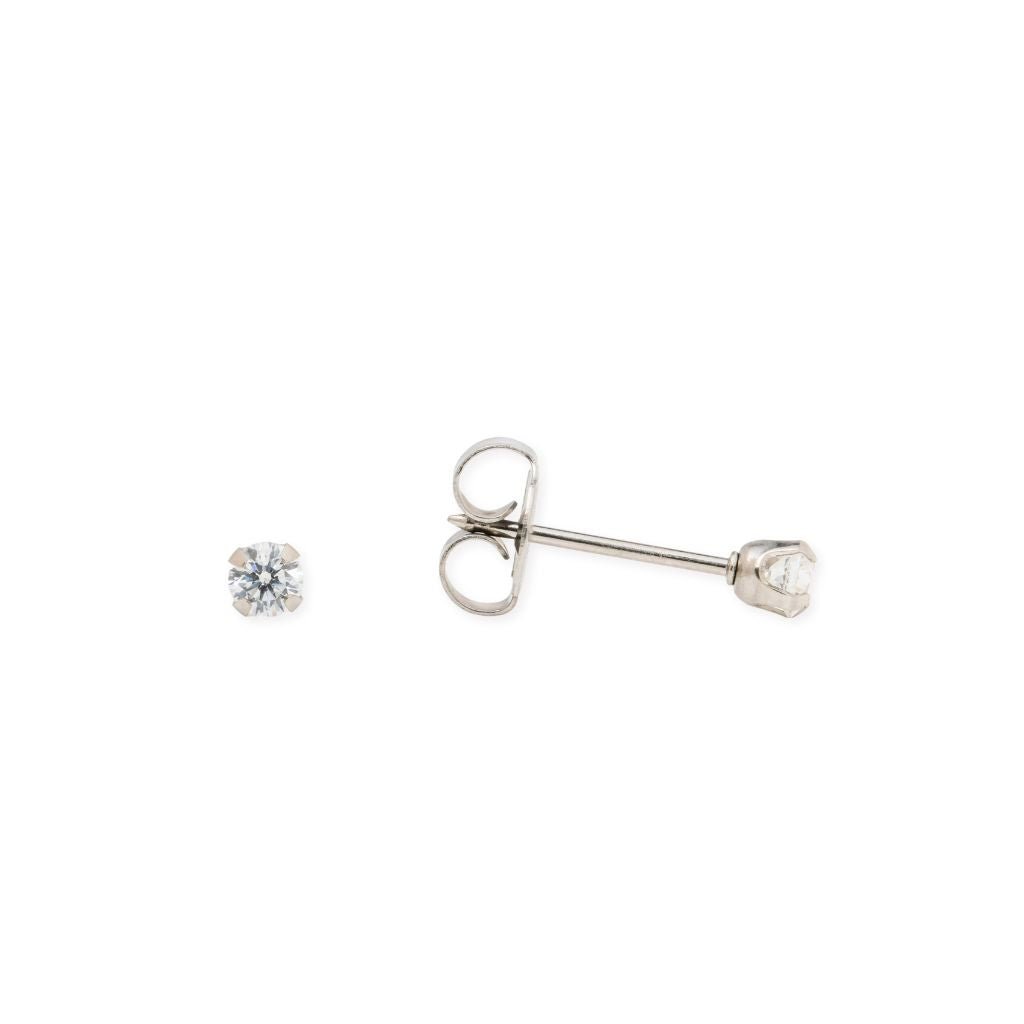 316L Surgical Steel Long Post Cubic Zirconia Piercing - SkinKandy | Body Jewellery & Piercing Online Australia