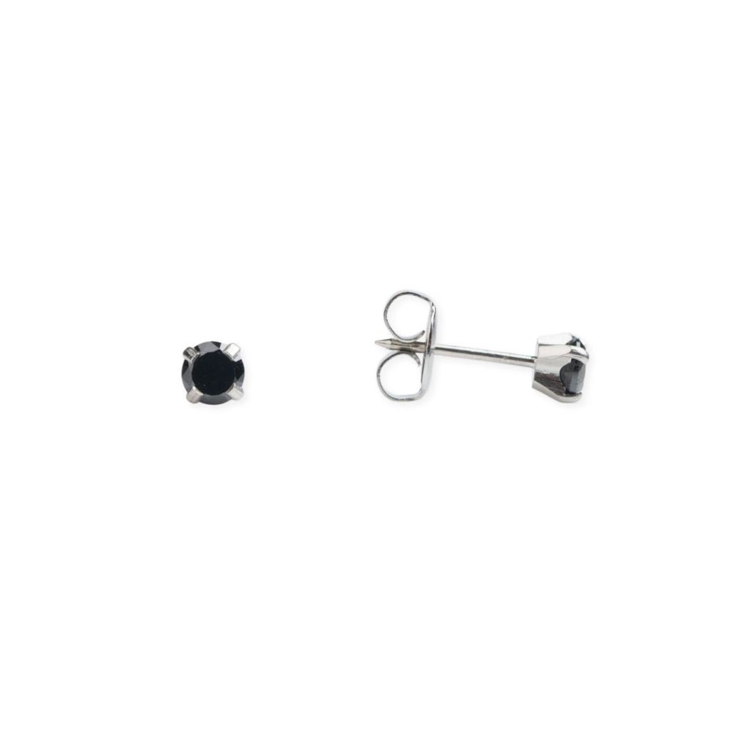 316L Surgical Steel Black Cubic Zirconia Piercing - SkinKandy | Body Jewellery & Piercing Online Australia