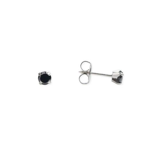 316L Surgical Steel Black Cubic Zirconia Piercing - SkinKandy | Body Jewellery & Piercing Online Australia