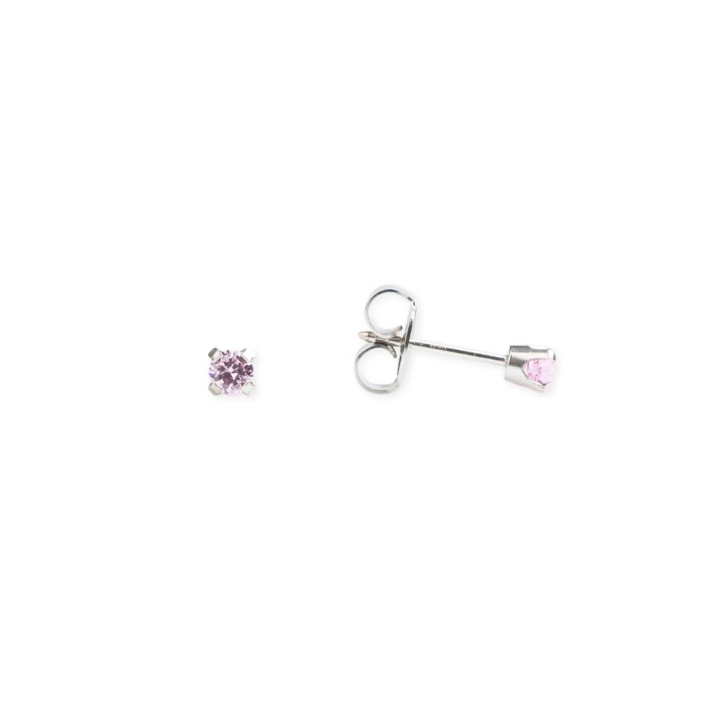 14K White Gold Cubic Zirconia Piercing - SkinKandy | Body Jewellery & Piercing Online Australia