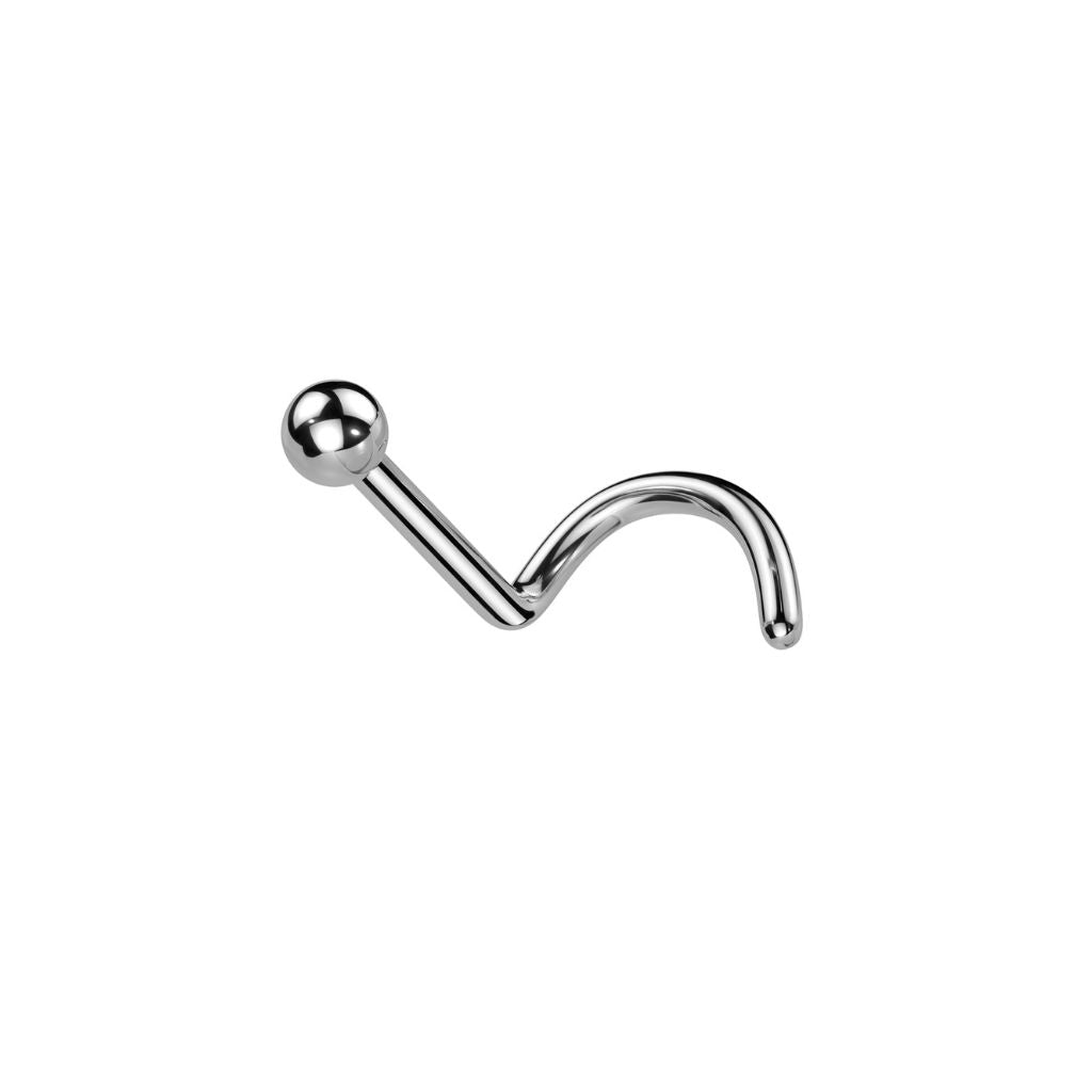 Titanium Nose Screw Solid Ball Piercing - SkinKandy | Body Jewellery & Piercing Online Australia