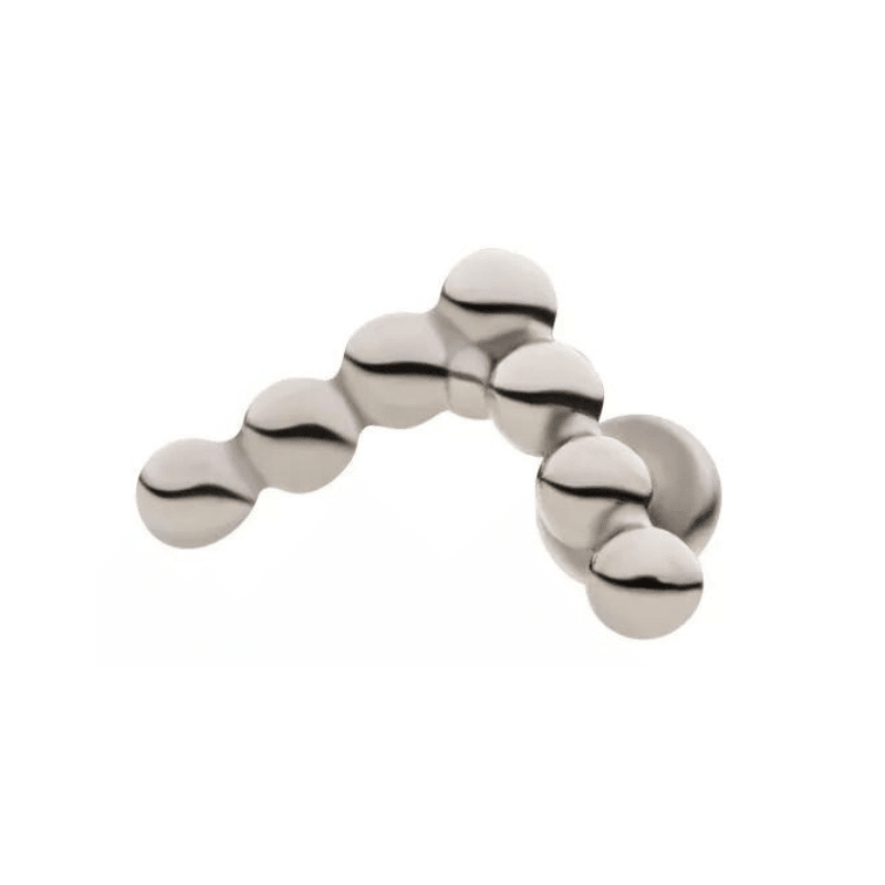 Petite Chevron Beaded Flatback Labret - SkinKandy | Body Jewellery & Piercing Online Australia