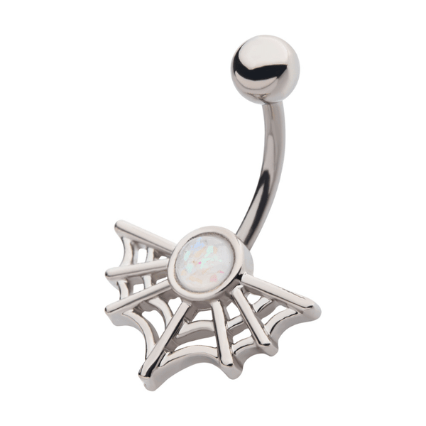 Spider Web Navel Bar