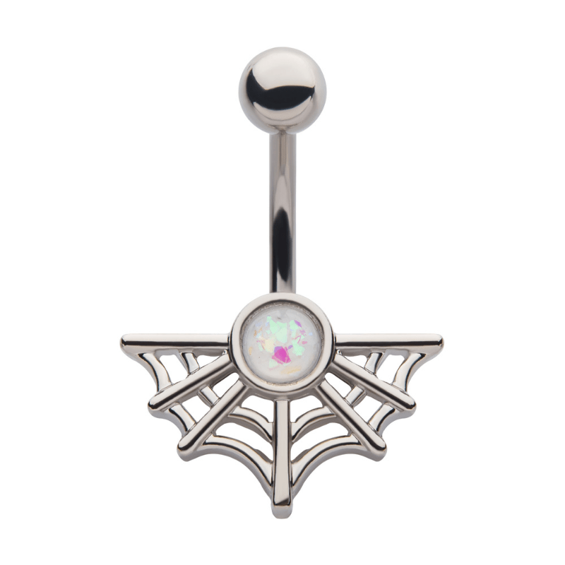Spider Web Navel Bar - SkinKandy | Body Jewellery & Piercing Online Australia