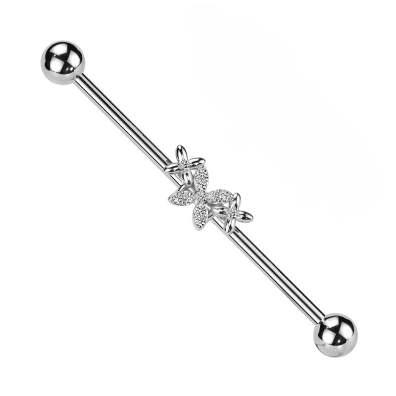 Butterfly Industrial Barbell - SkinKandy | Body Jewellery & Piercing Online Australia