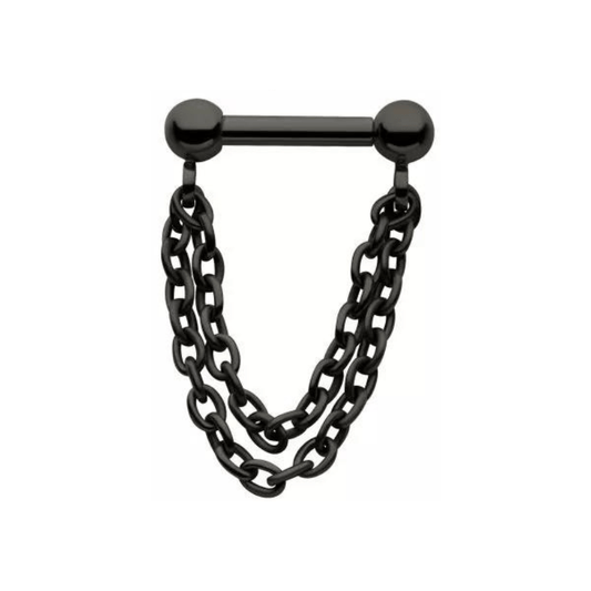 Titanium Threadless Two Tier Chain Segment - SkinKandy | Body Jewellery & Piercing Online Australia