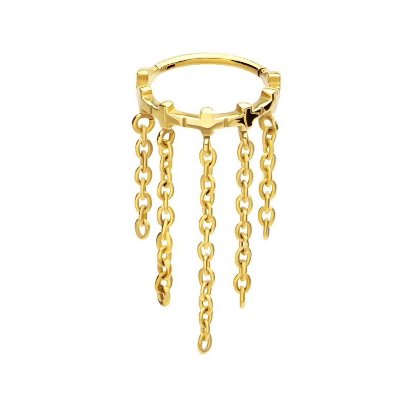 Cross Cut Five Chain Segment - SkinKandy | Body Jewellery & Piercing Online Australia