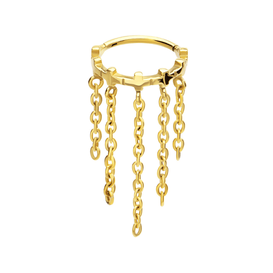 Cross Cut Five Chain Segment - SkinKandy | Body Jewellery & Piercing Online Australia