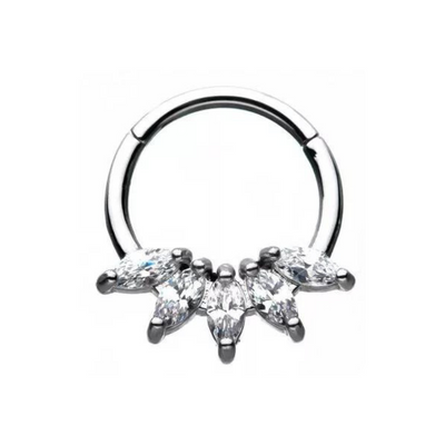 Oval CZ Marquise Septum