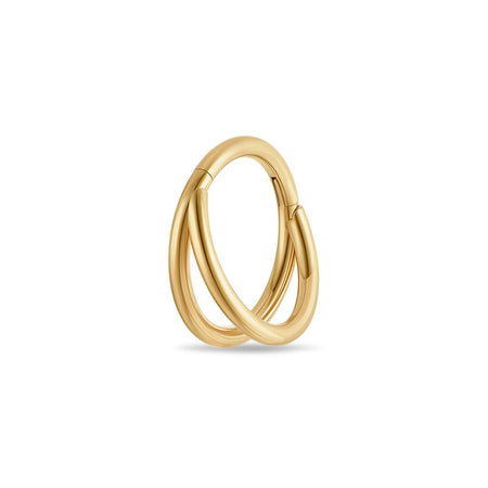 Titanium Double Hoop Nose Ring