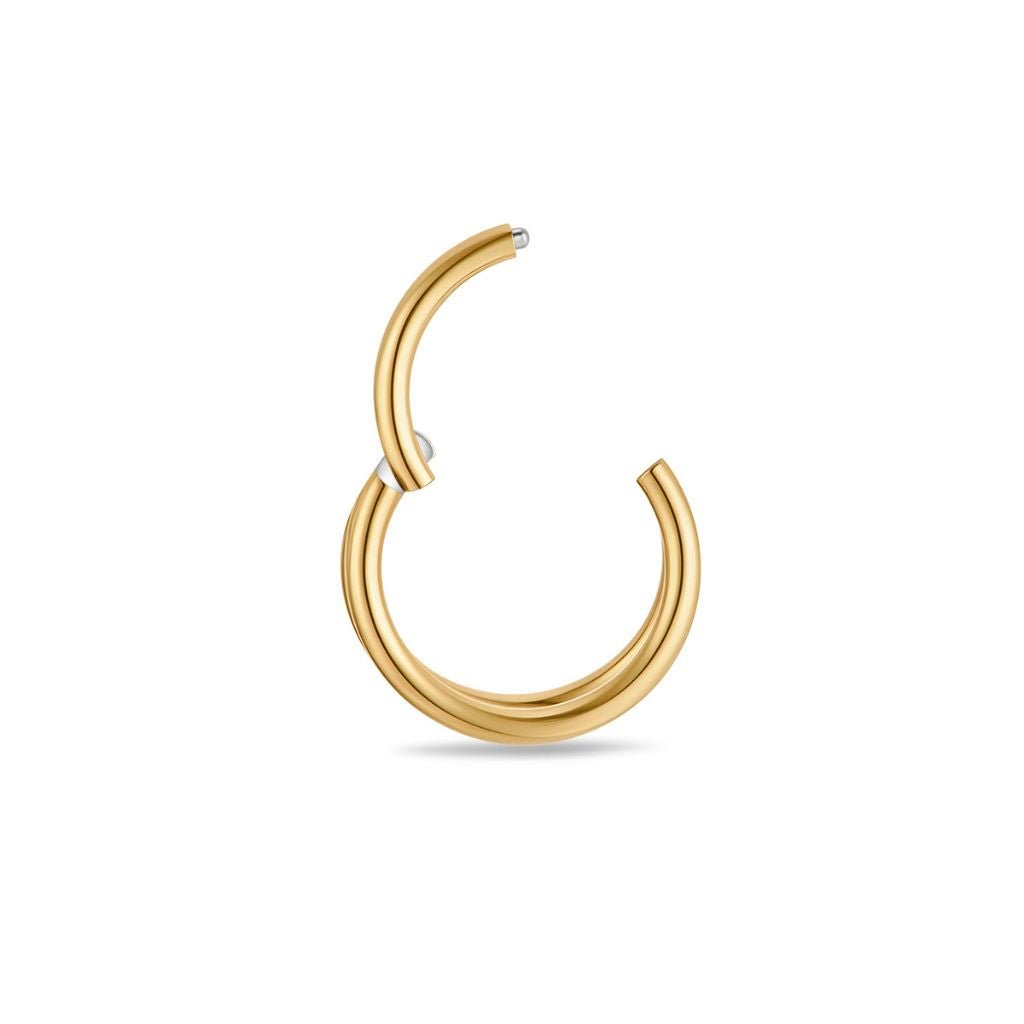 Titanium Double Hoop Nose Ring - SkinKandy | Body Jewellery & Piercing Online Australia