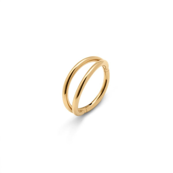 Titanium Double Hoop Nose Ring