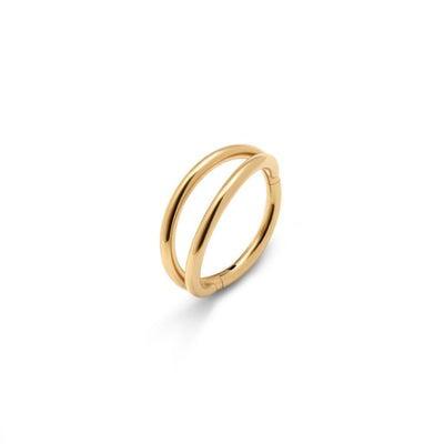 Titanium Double Hoop Nose Ring - SkinKandy | Body Jewellery & Piercing Online Australia