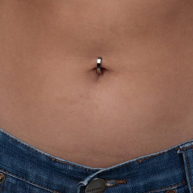 Plain Titanium Navel Clicker - SkinKandy | Body Jewellery & Piercing Online Australia
