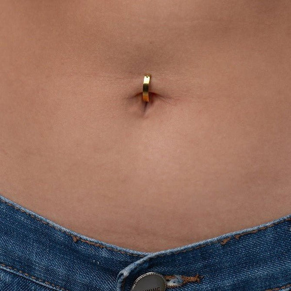 Plain Implant Grade Titanium Navel Clicker