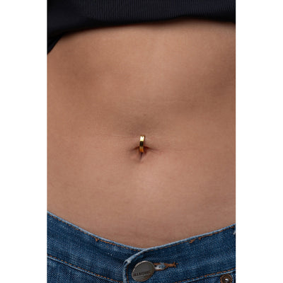 Plain Titanium Navel Clicker