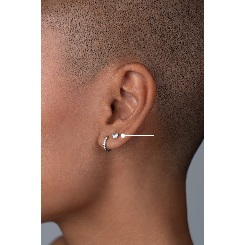 Surgical Steel Radiant Heart Earrings - SkinKandy | Body Jewellery & Piercing Online Australia