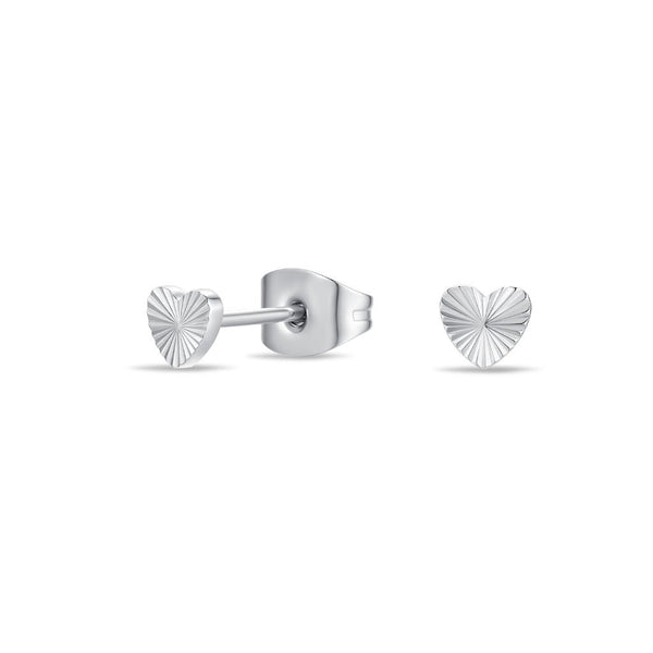 Surgical Steel Radiant Heart Earrings