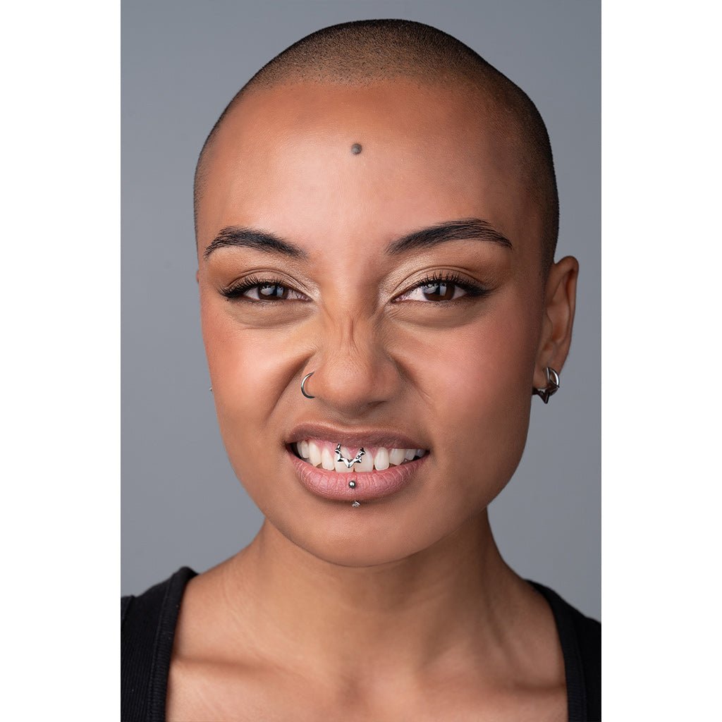 Titanium Chrome Hearts Segment Ring - SkinKandy | Body Jewellery & Piercing Online Australia