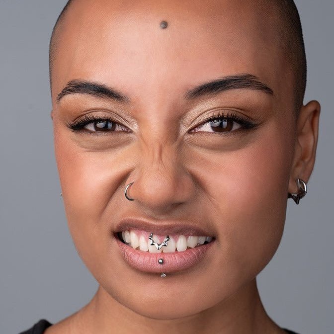 Titanium Chrome Hearts Segment Ring - SkinKandy | Body Jewellery & Piercing Online Australia