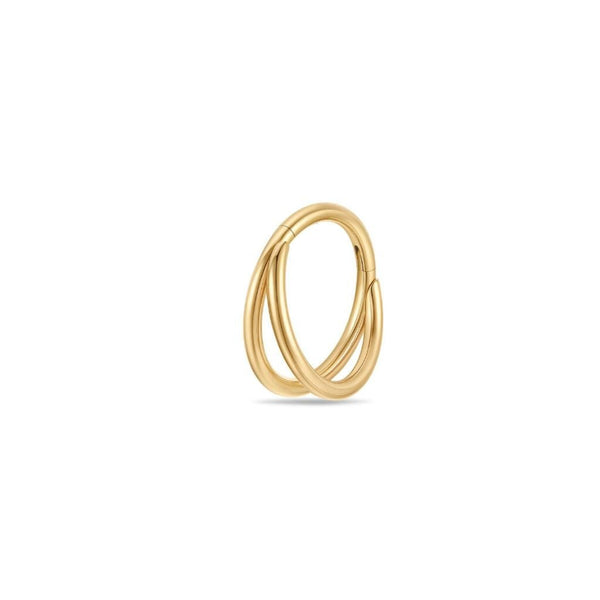 Titanium Side-Facing Double Hoop Segment Ring